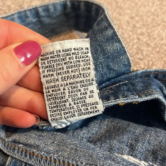 Short/ skort denim overalls - Picture 6 of 6